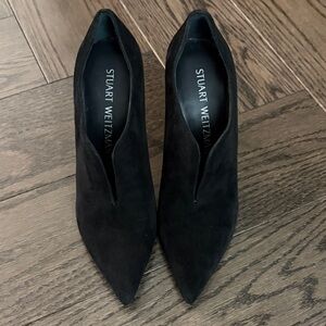 Stuart Weitzman Black Suede Heels